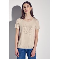 STREET ONE Rundhalsshirt mit Elastiksaum STREET ONE Rundhalsshirt mit Elastiksaum von Street One