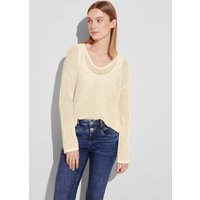 STREET ONE Strickpullover, mit transparentem Muster von Street One