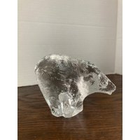 Glas Eisbär Pappgewicht von StreetFaireAntiques