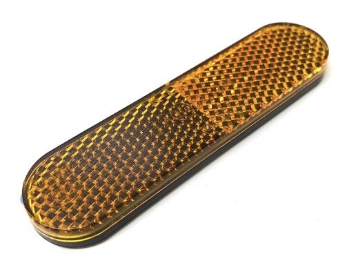 Reflektor Katzenauge 96x24mm Orange – Selbstklebend & E-Geprüft – Passend für Vespa ET2, ET4, LX, S, Gilera Runner, Sfera, TPH, NRG, Zip von Streetparts24
