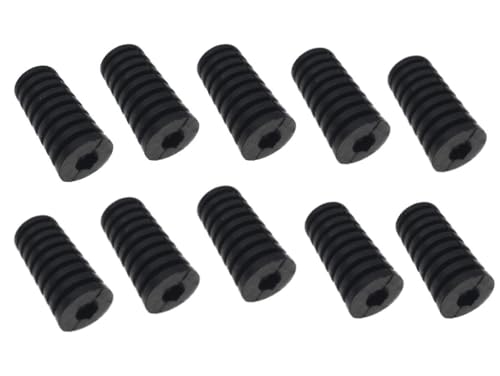 Streetparts24 10x Ersatz Schalthebel Gummi Schwarz für Yamaha DT XS XT SR XJ FJ FZ XV Virago YZF R – Passend für 50ccm-1000ccm Motorräder – Hochwertige Gummischützer für komfortables Schalten von Streetparts24