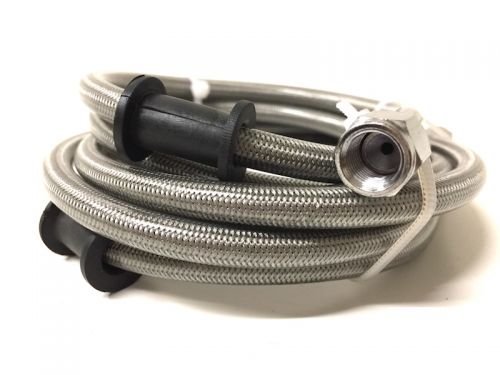 Universal Stahlflex Bremsleitung vorne 120cm – Bremsschlauch passend für Motorrad, Roller, Moped, Quad, Mofa, Mokick – verbesserter Bremsdruckpunkt von Streetparts24