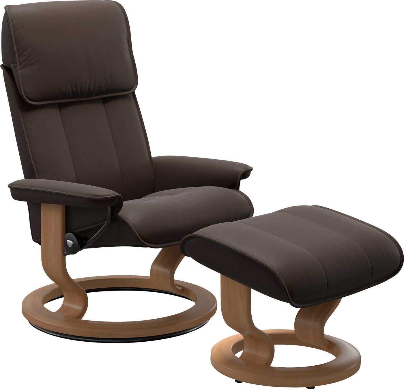 Stressless® Fußhocker Admiral, mit Classic Base, Gestell Eiche von Stressless®