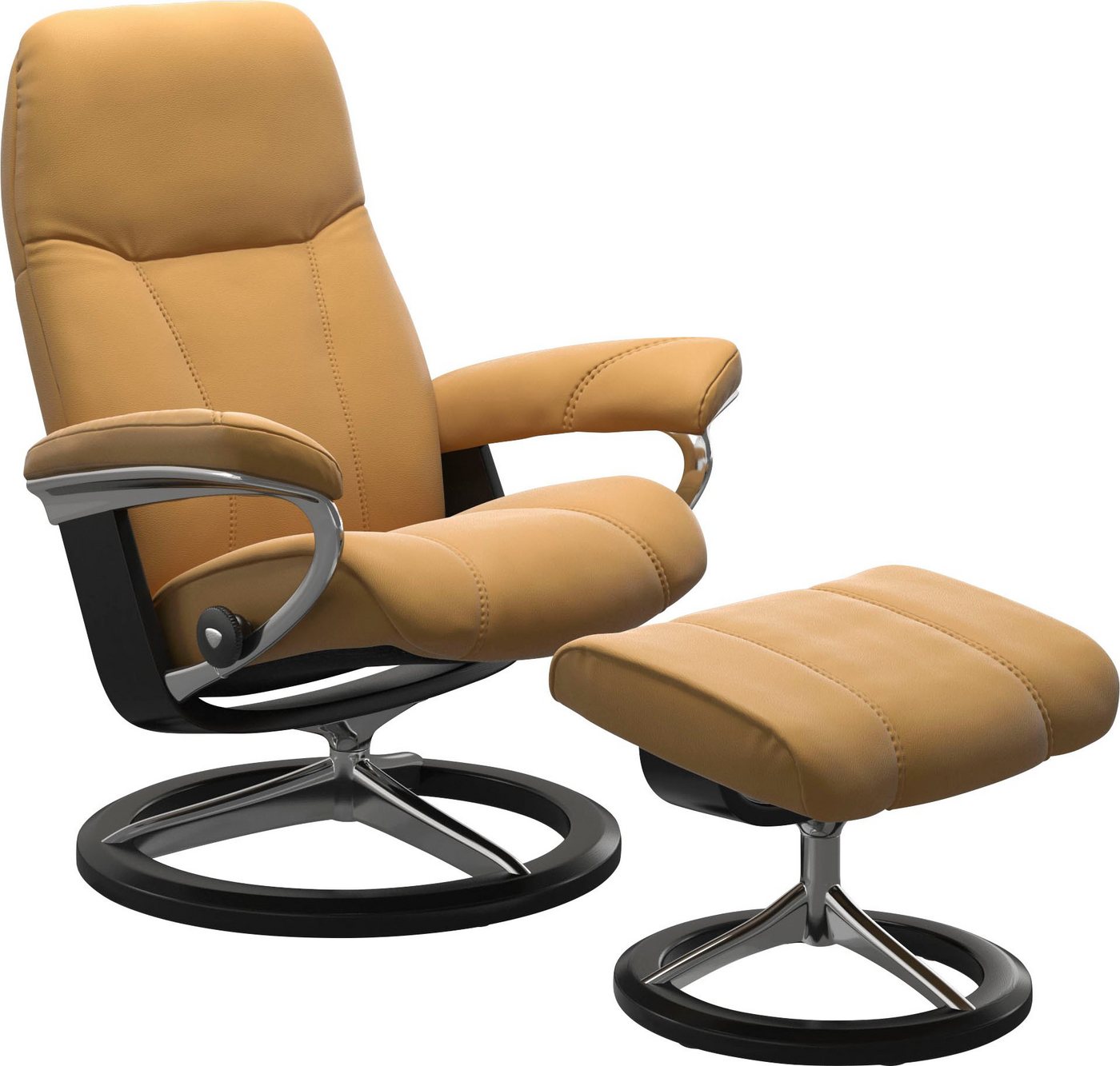 Stressless® Fußhocker Consul, mit Signature Base, Gestell Schwarz von Stressless®