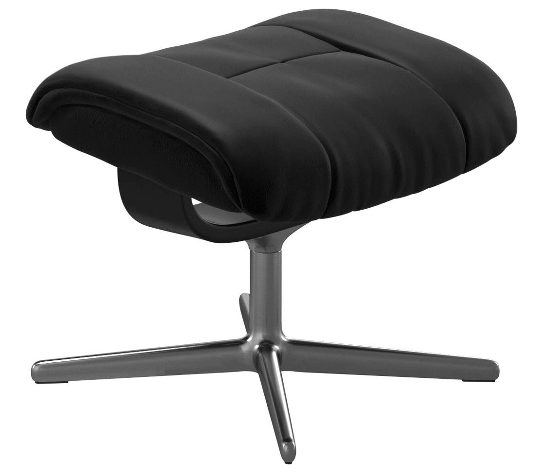 Stressless® Fußhocker Mayfair, mit Cross Base, Größe S, M & L, Holzakzent Schwarz von Stressless®