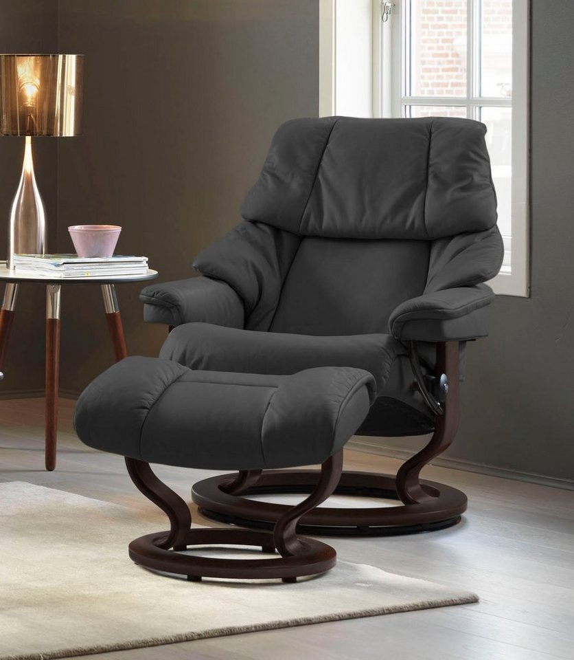 Stressless® Fußhocker Reno, mit Classic Base, Gestell Braun von Stressless®