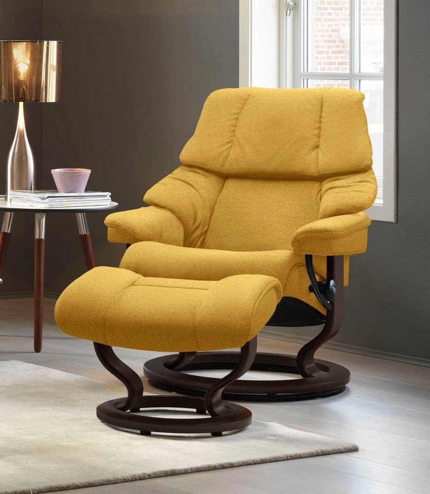 Stressless® Fußhocker Reno, mit Classic Base, Gestell Braun von Stressless®