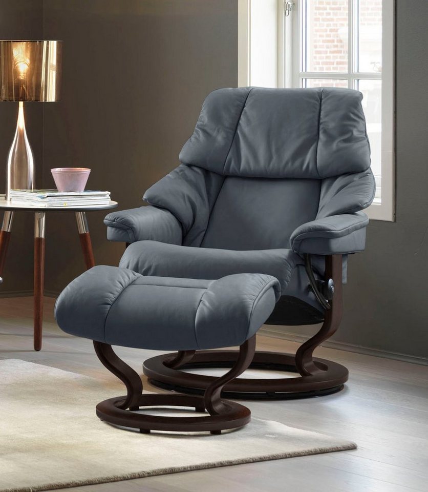 Stressless® Fußhocker Reno, mit Classic Base, Gestell Braun von Stressless®