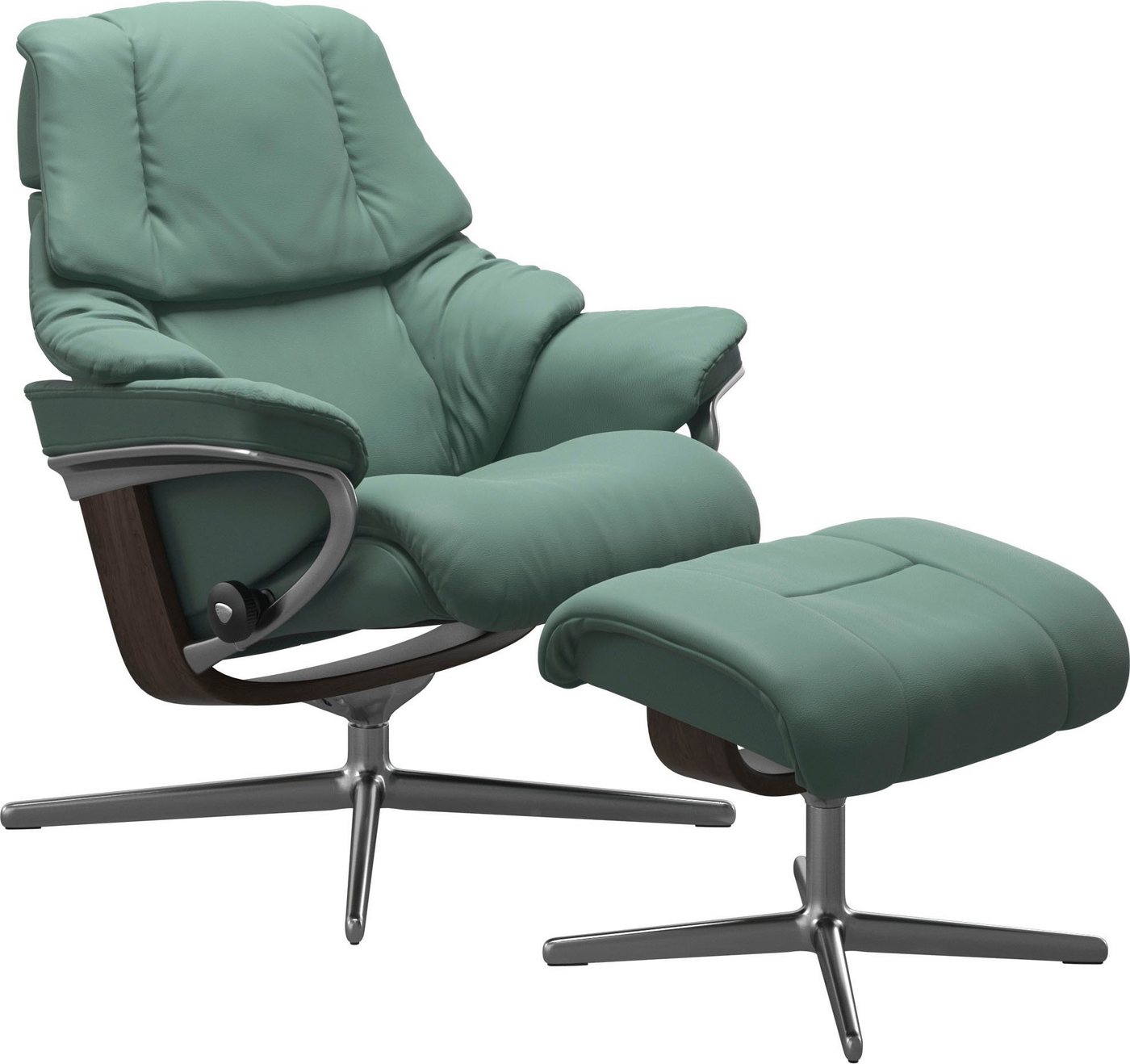 Stressless® Fußhocker Reno, mit Cross Base, Größe S, M & L, Holzakzent Wenge von Stressless®