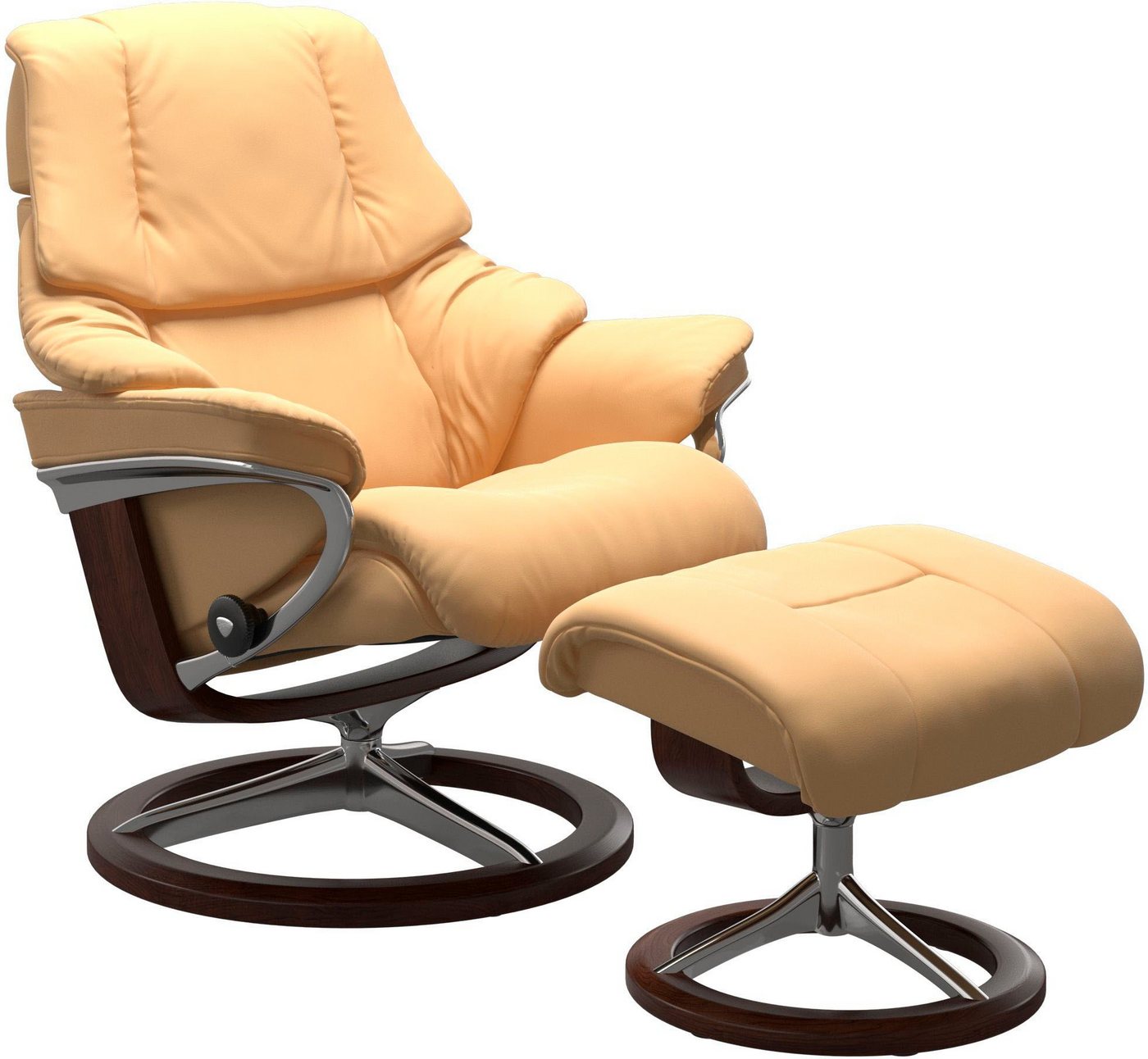 Stressless® Fußhocker Reno, mit Signature Base, Gestell Braun von Stressless®