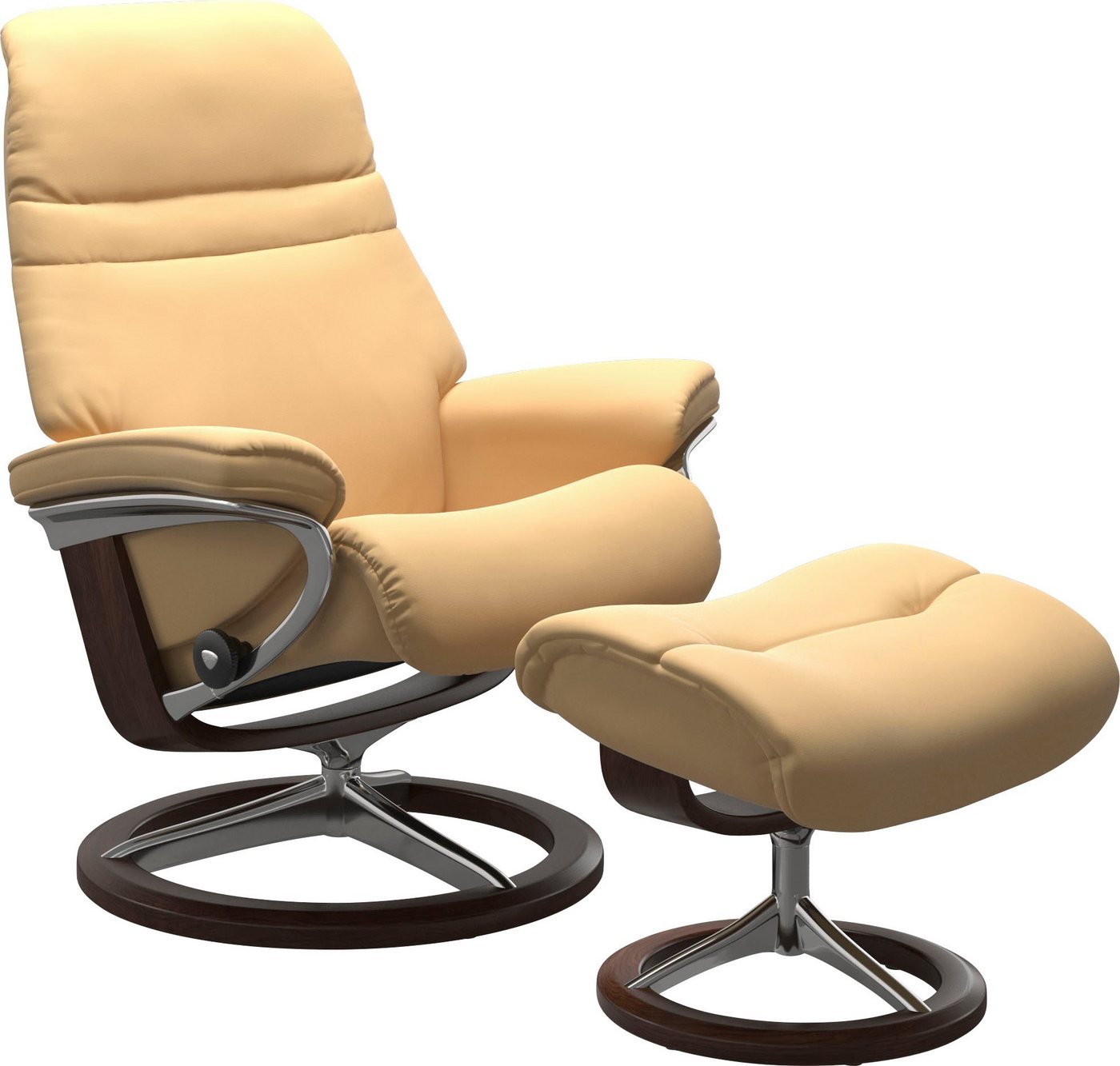 Stressless® Fußhocker Sunrise, mit Signature Base, Gestell Braun von Stressless®