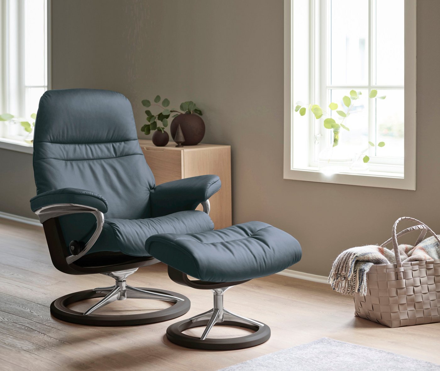 Stressless® Fußhocker Sunrise, mit Signature Base, Gestell Wenge von Stressless®