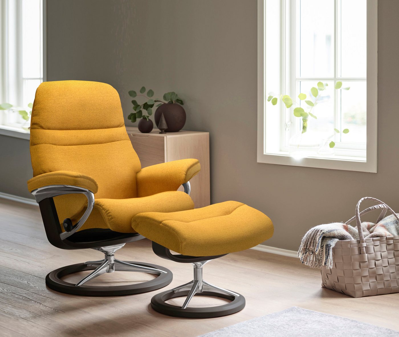 Stressless® Fußhocker Sunrise, mit Signature Base, Gestell Wenge von Stressless®