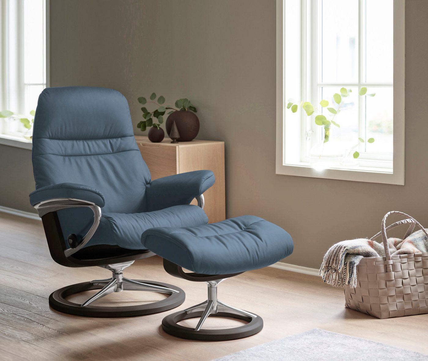 Stressless® Fußhocker Sunrise, mit Signature Base, Gestell Wenge von Stressless®