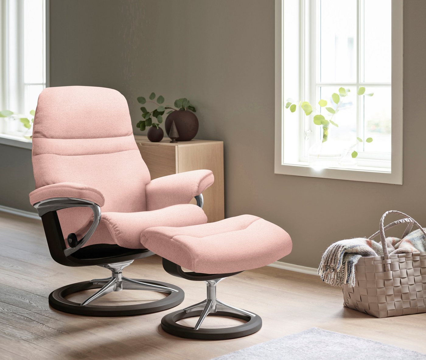 Stressless® Fußhocker Sunrise, mit Signature Base, Gestell Wenge von Stressless®