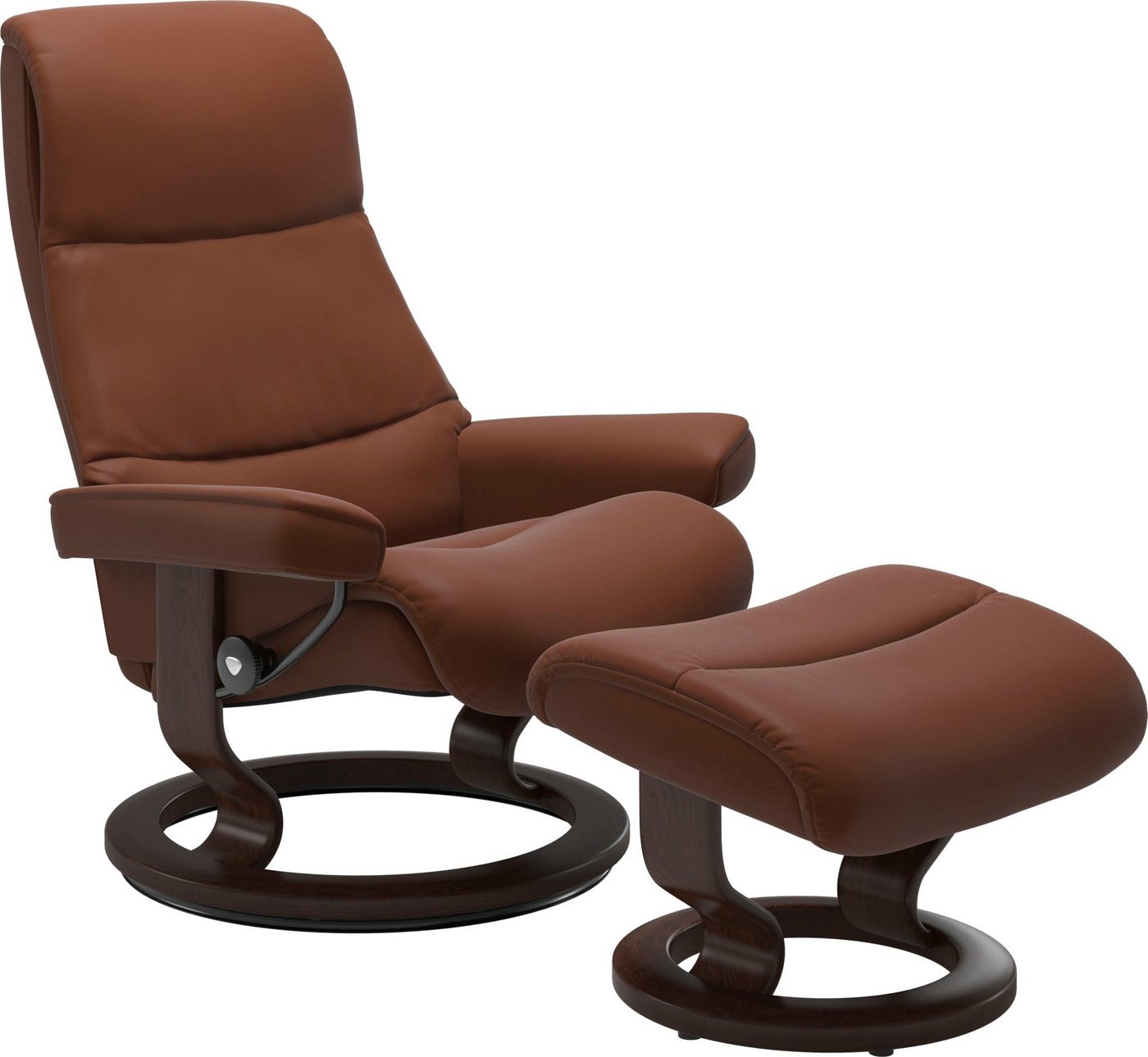 Stressless® Fußhocker View, mit Classic Base,Gestell Braun von Stressless®