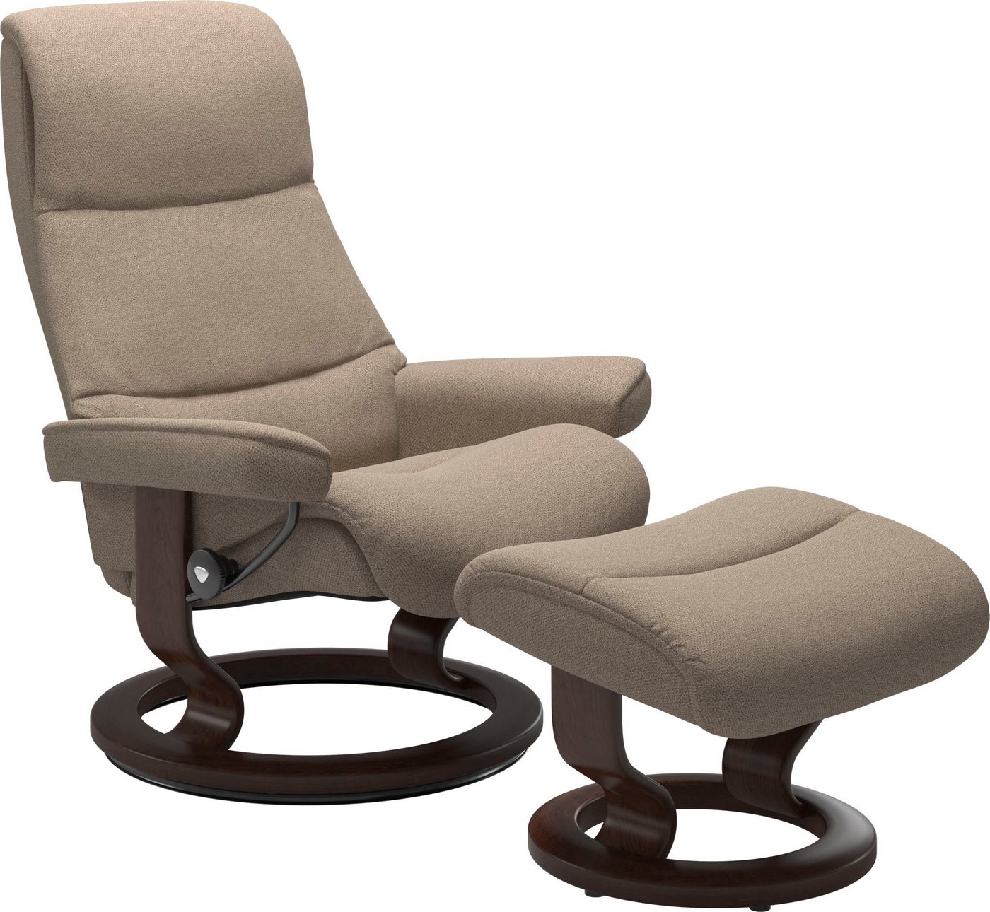 Stressless® Fußhocker View, mit Classic Base,Gestell Braun von Stressless®