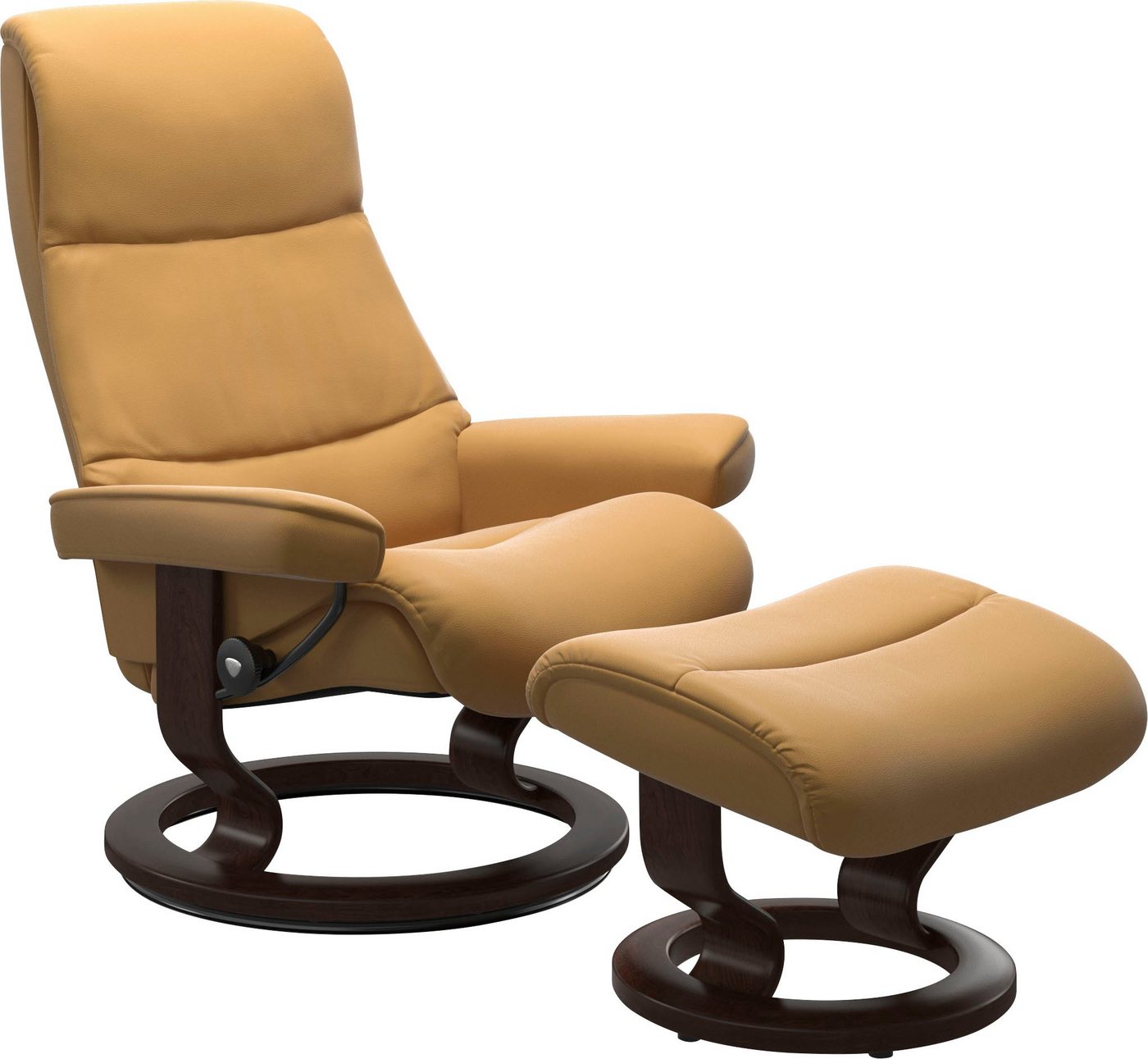 Stressless® Fußhocker View, mit Classic Base,Gestell Braun von Stressless®