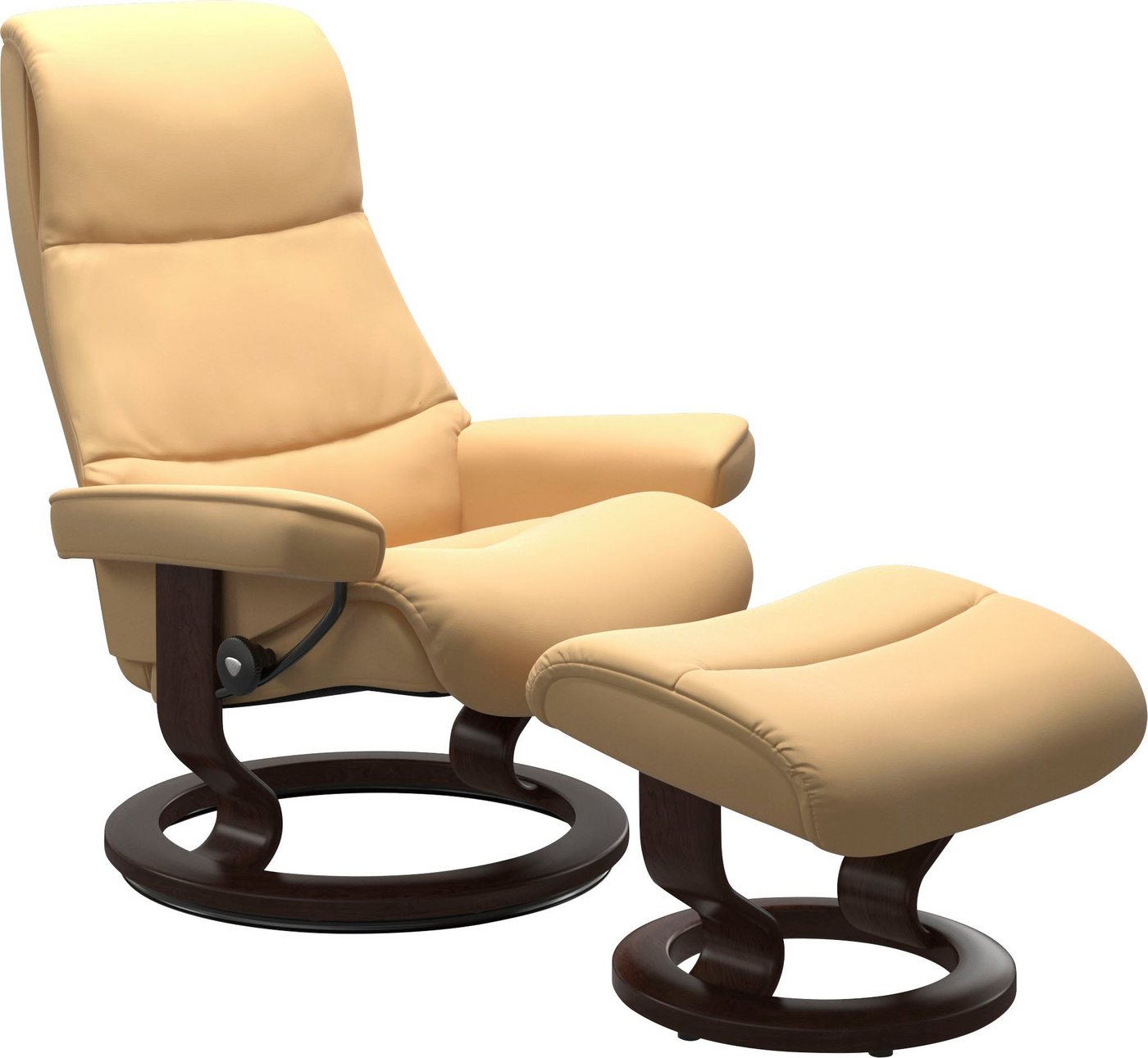 Stressless® Fußhocker View, mit Classic Base,Gestell Braun von Stressless®