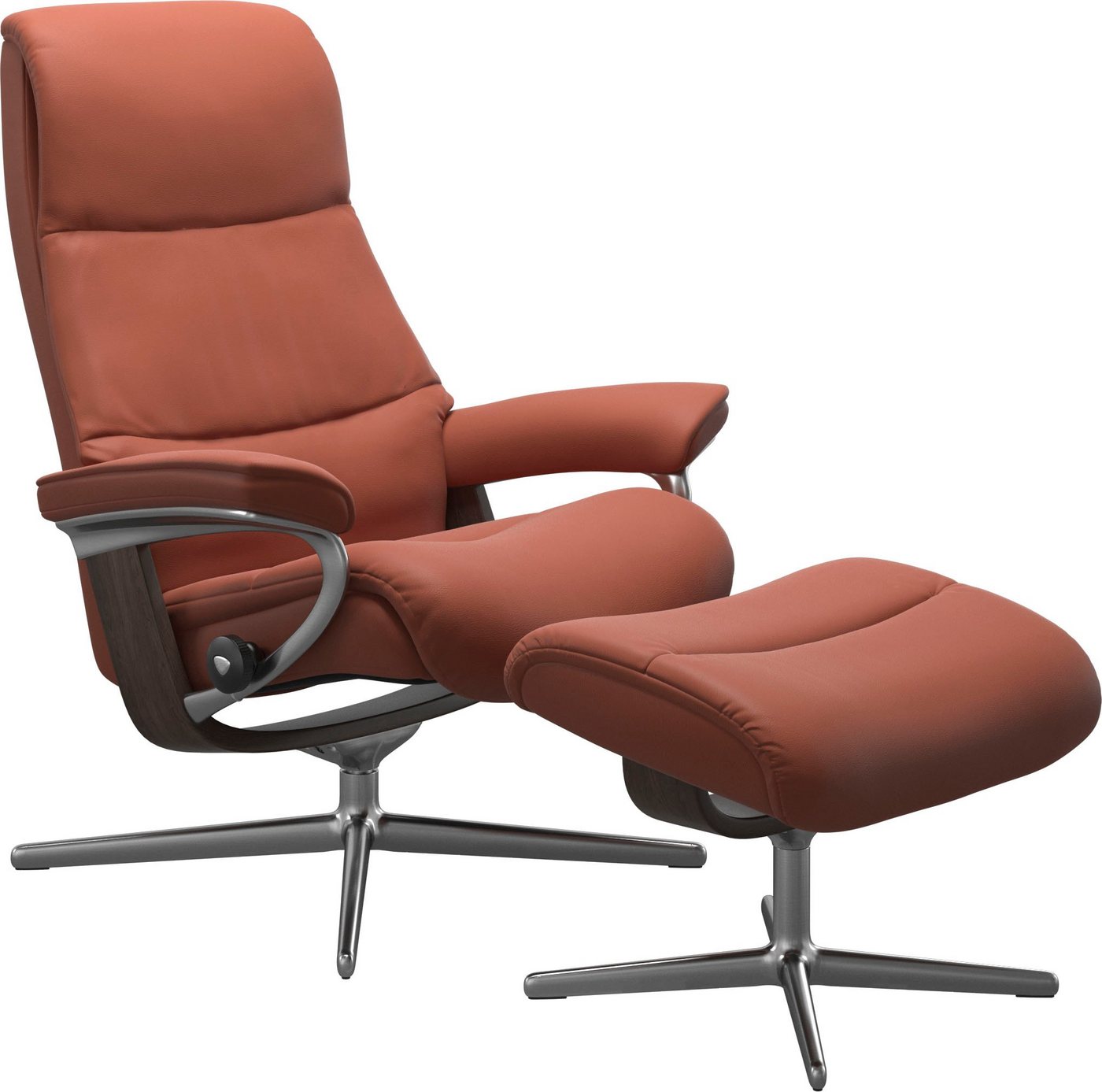 Stressless® Fußhocker View, mit Cross Base, Größe S, M & L, Holzakzent Wenge von Stressless®