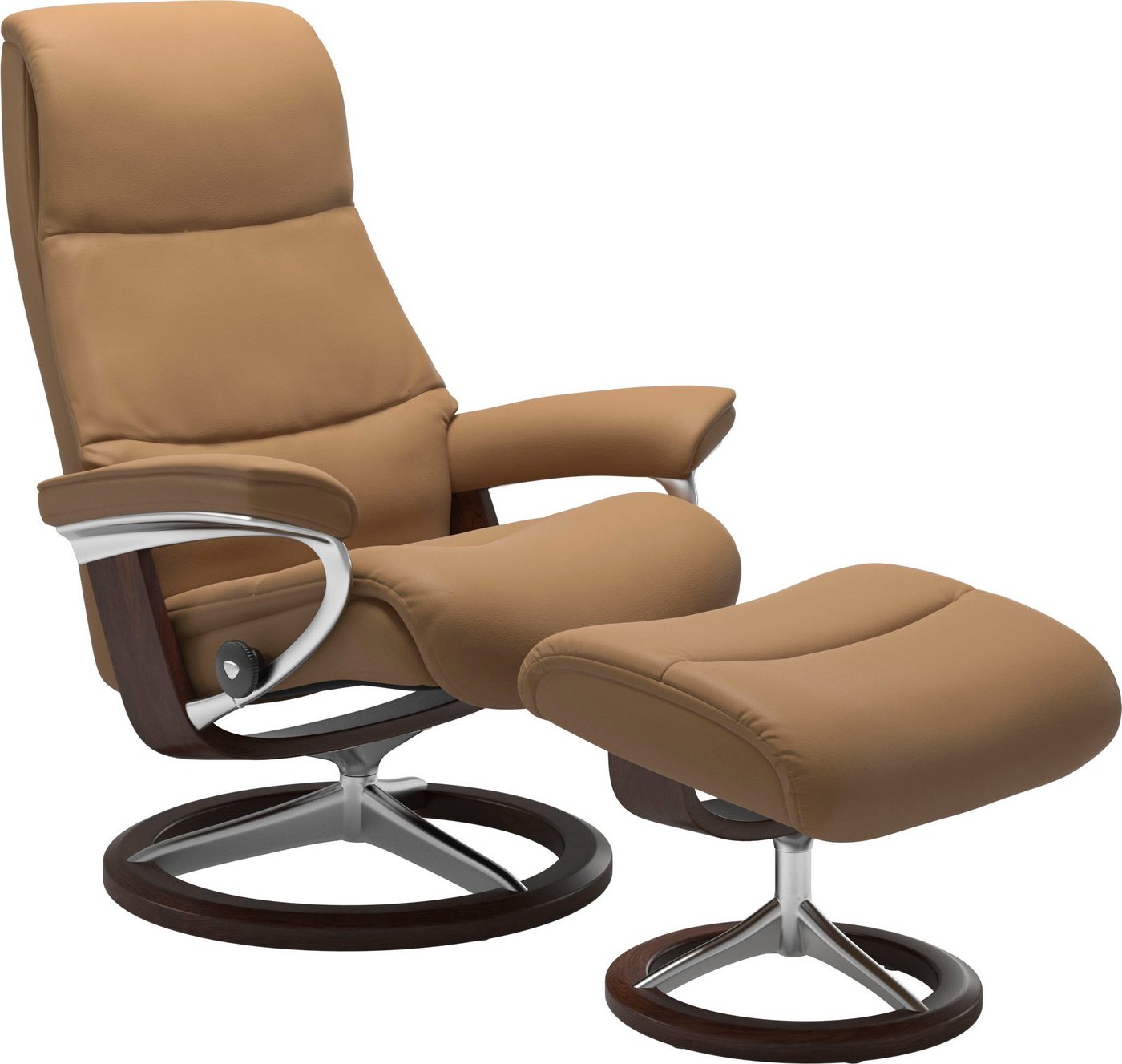 Stressless® Fußhocker View, mit Signature Base,Gestell Braun von Stressless®