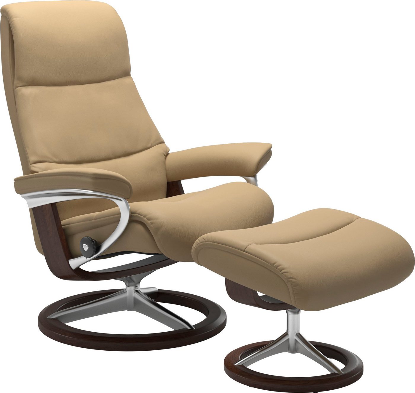 Stressless® Fußhocker View, mit Signature Base,Gestell Braun von Stressless®