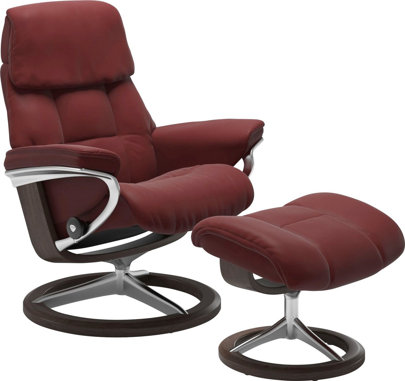 Stressless® Hocker Ruby, mit Signature Base, Gestell Eiche, Wenge, Braun & Schwarz von Stressless®