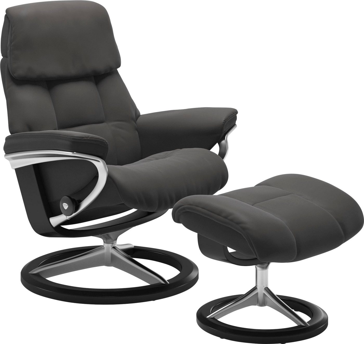 Stressless® Hocker Ruby, mit Signature Base, Gestell Eiche, Wenge, Braun & Schwarz von Stressless®