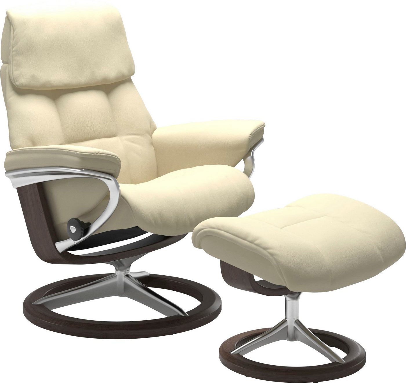 Stressless® Hocker Ruby, mit Signature Base, Gestell Eiche, Wenge, Braun & Schwarz von Stressless®