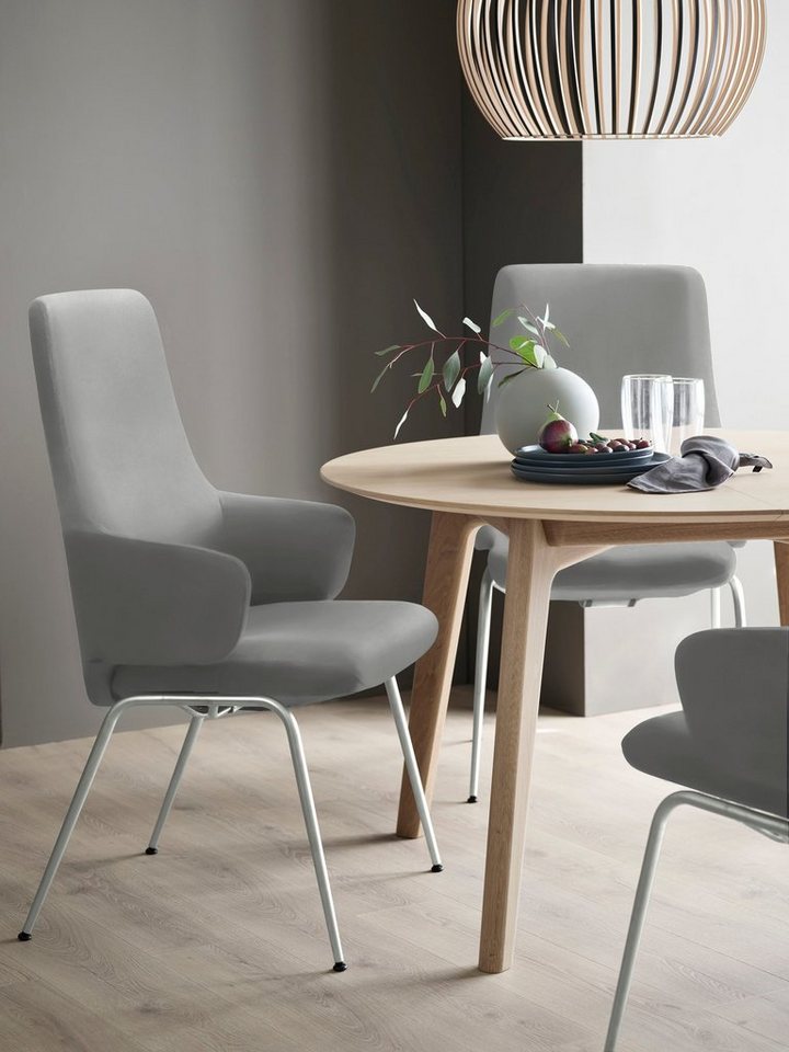 Stressless® Polsterstuhl Laurel, High Back mit Armlehne, Größe L, mit Beinen aus Stahl in Chrom von Stressless®