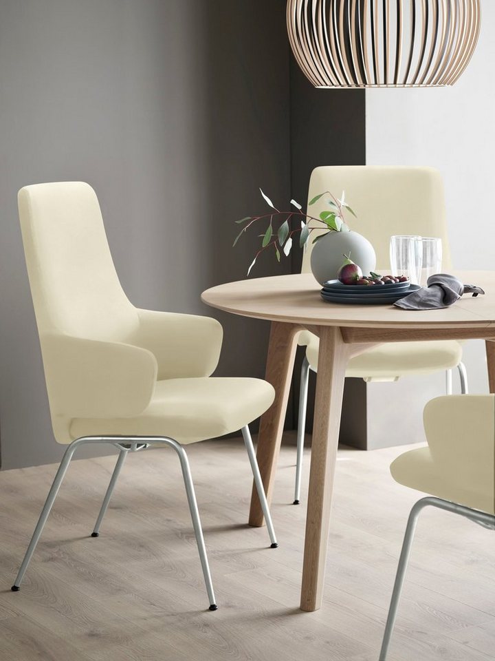 Stressless® Polsterstuhl Laurel, High Back mit Armlehne, Größe L, mit Beinen aus Stahl in Chrom von Stressless®