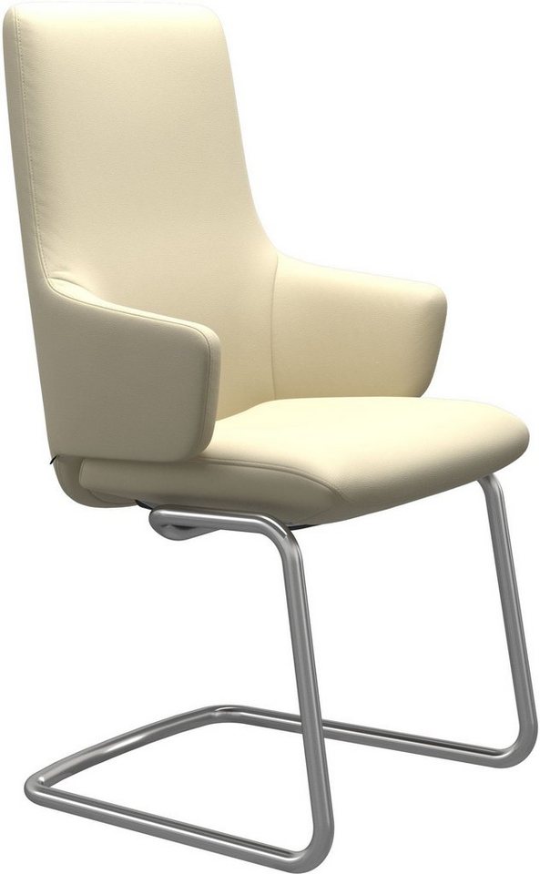 Stressless® Polsterstuhl Laurel, High Back mit Armlehne, Größe L, mit Beinen aus Stahl in Chrom von Stressless®