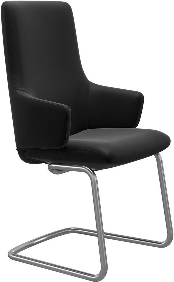 Stressless® Polsterstuhl Laurel, High Back mit Armlehne, Größe L, mit Beinen aus Stahl in Chrom von Stressless®