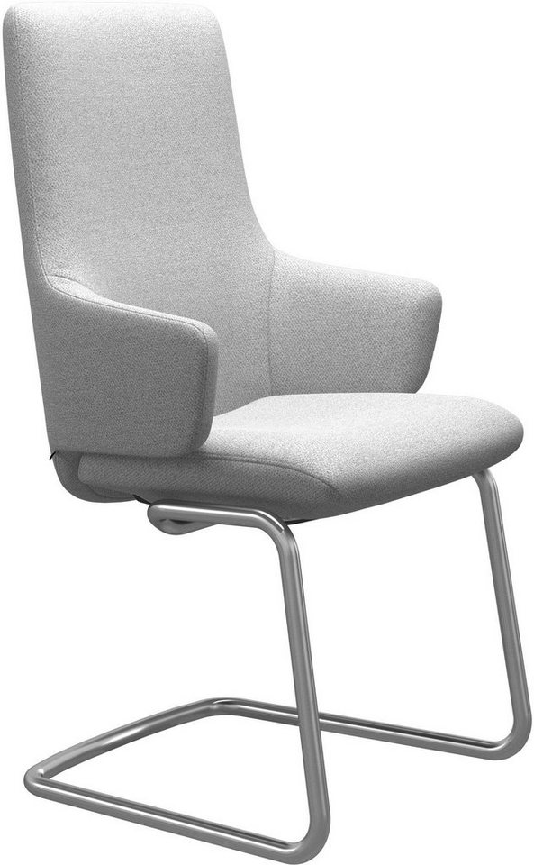 Stressless® Polsterstuhl Laurel, High Back mit Armlehne, Größe L, mit Beinen aus Stahl in Chrom von Stressless®