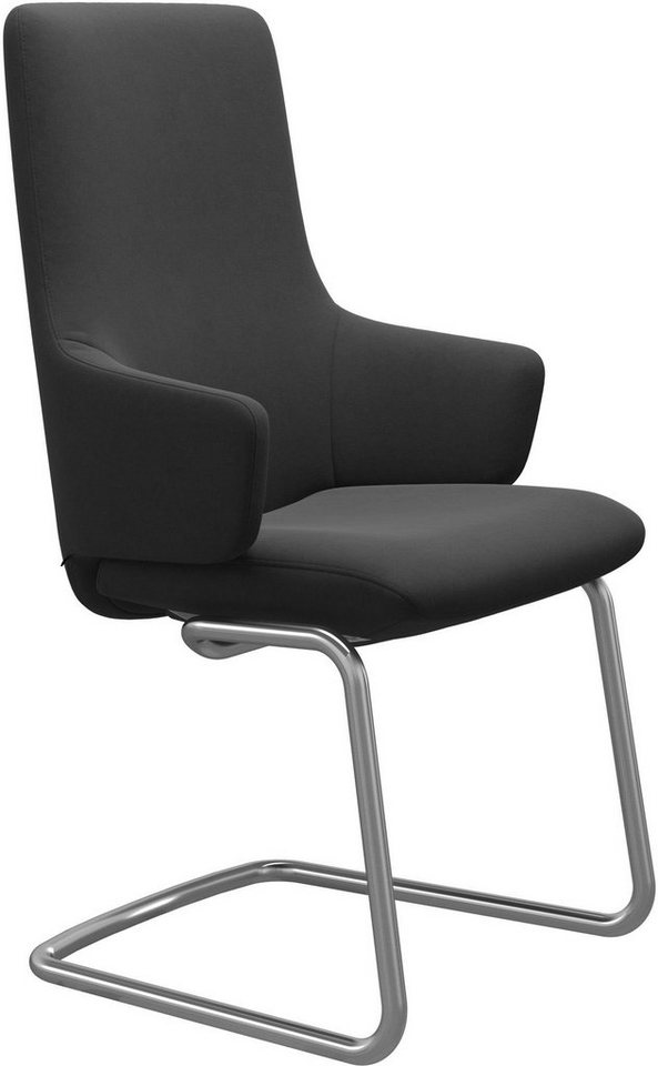 Stressless® Polsterstuhl Laurel, High Back mit Armlehne, Größe L, mit Beinen aus Stahl in Chrom von Stressless®