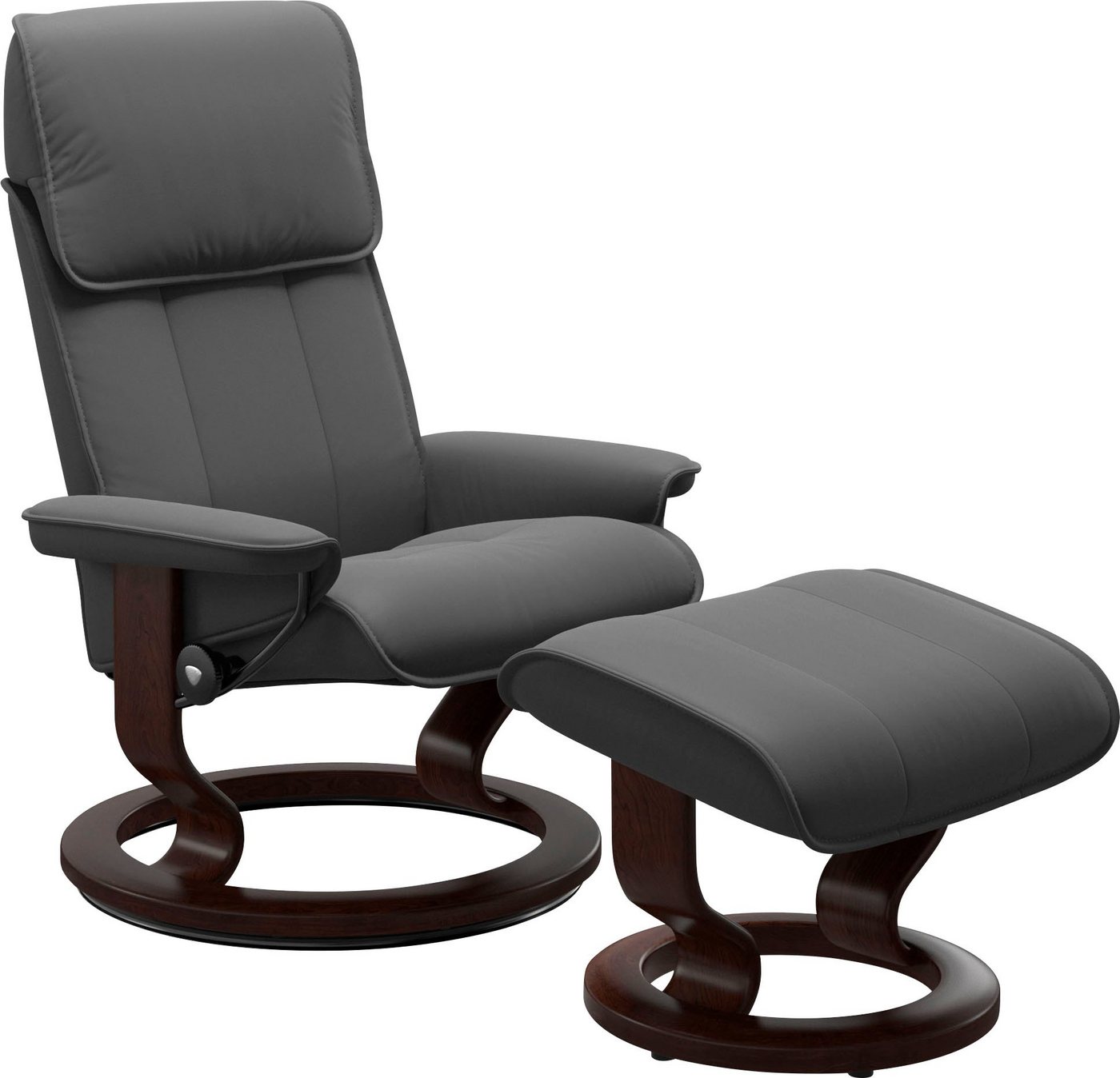 Stressless® Relaxsessel Admiral, mit Classic Base, Größe M & L, Gestell Braun von Stressless®