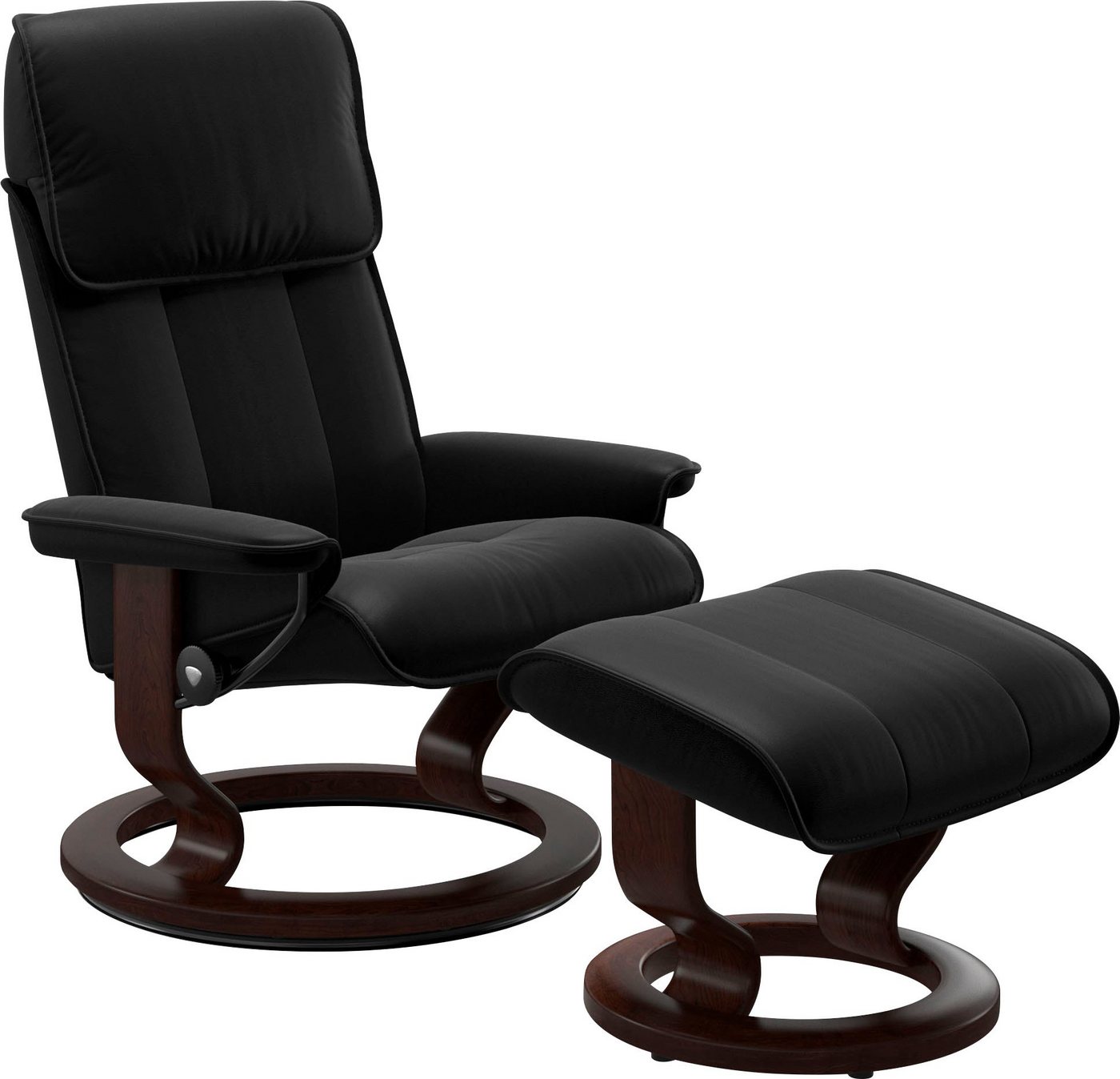 Stressless® Relaxsessel Admiral, mit Classic Base, Größe M & L, Gestell Braun von Stressless®