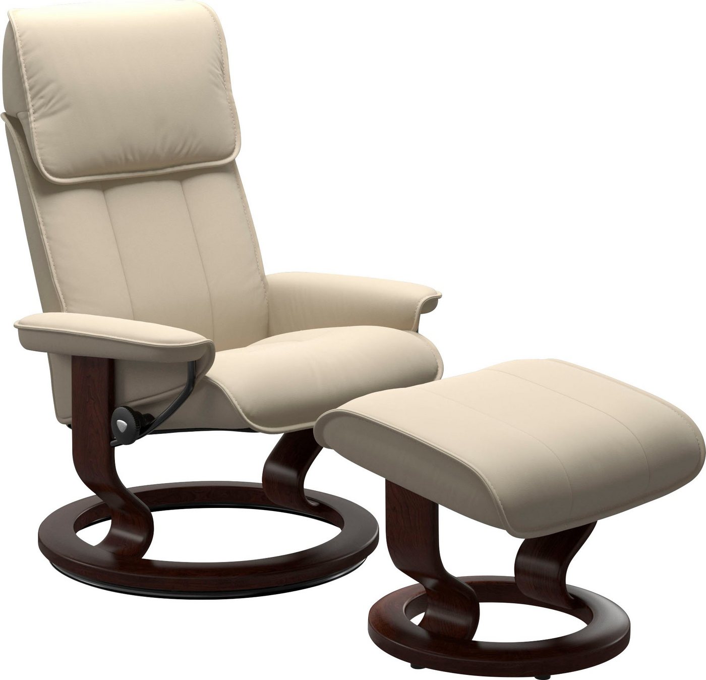 Stressless® Relaxsessel Admiral, mit Classic Base, Größe M & L, Gestell Braun von Stressless®