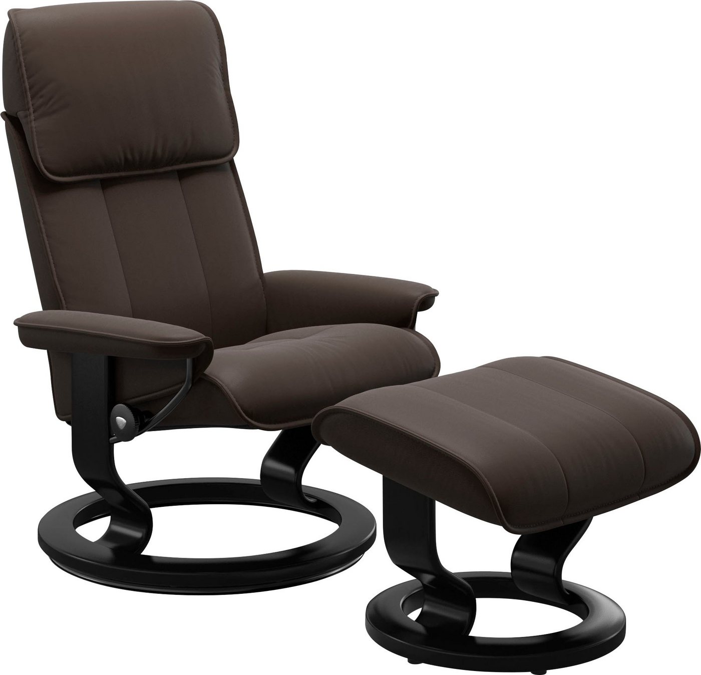 Stressless® Relaxsessel Admiral, mit Classic Base, Größe M & L, Gestell Schwarz von Stressless®