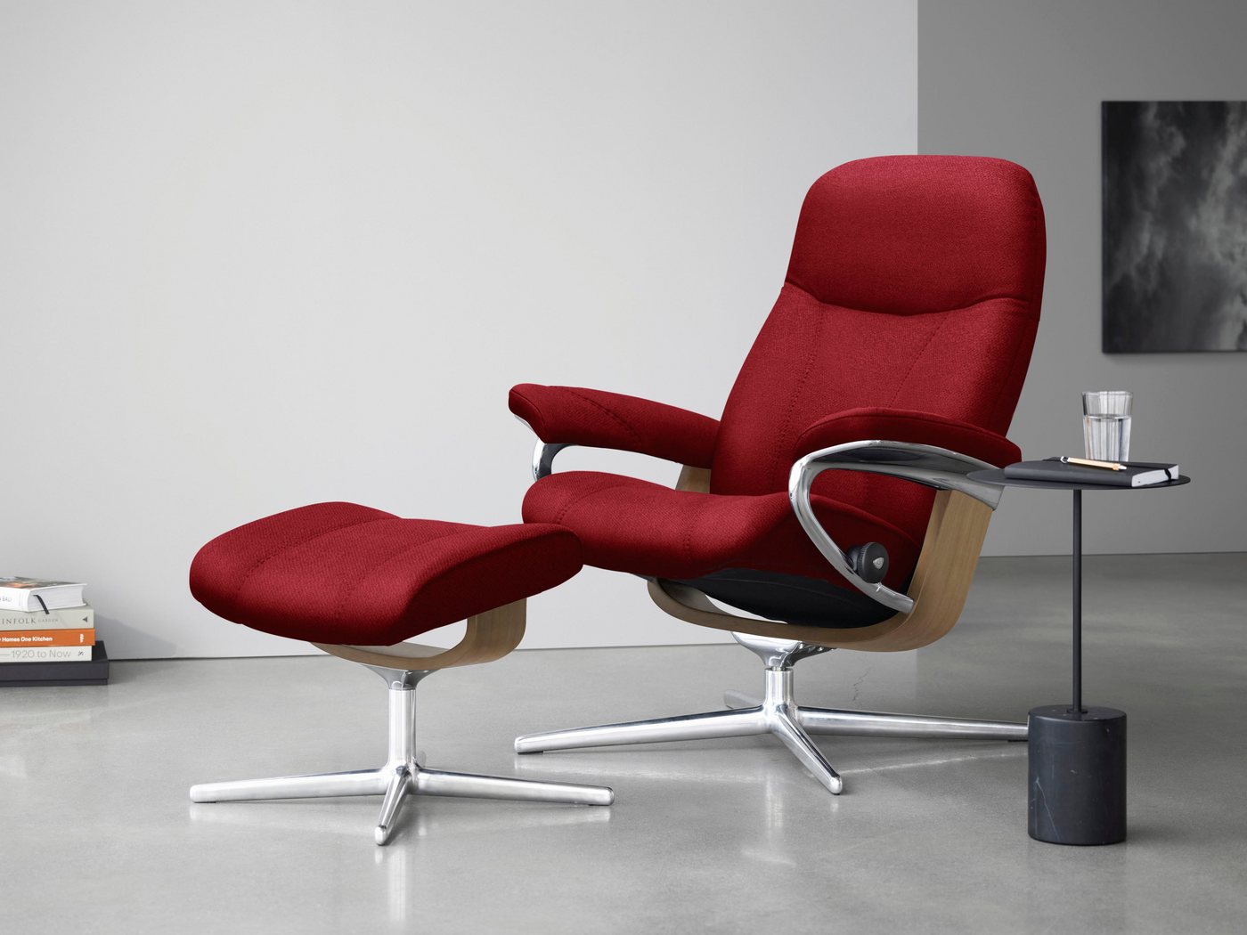 Stressless® Relaxsessel Consul, mit Cross Base, Größe S, M & L, Holzakzent Eiche von Stressless®