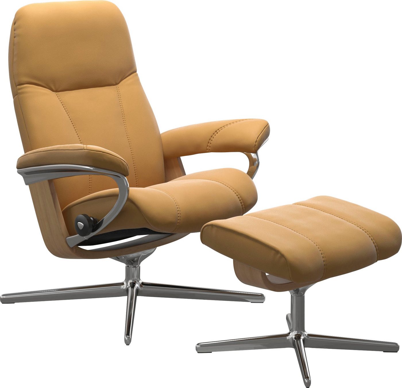 Stressless® Relaxsessel Consul, mit Cross Base, Größe S, M & L, Holzakzent Eiche von Stressless®