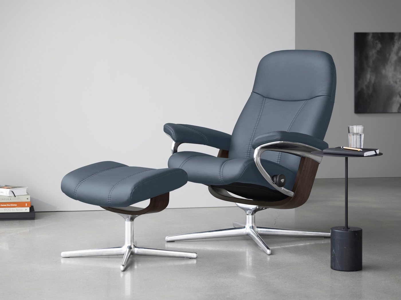 Stressless® Relaxsessel Consul, mit Cross Base, Größe S, M & L, Holzakzent Wenge von Stressless®