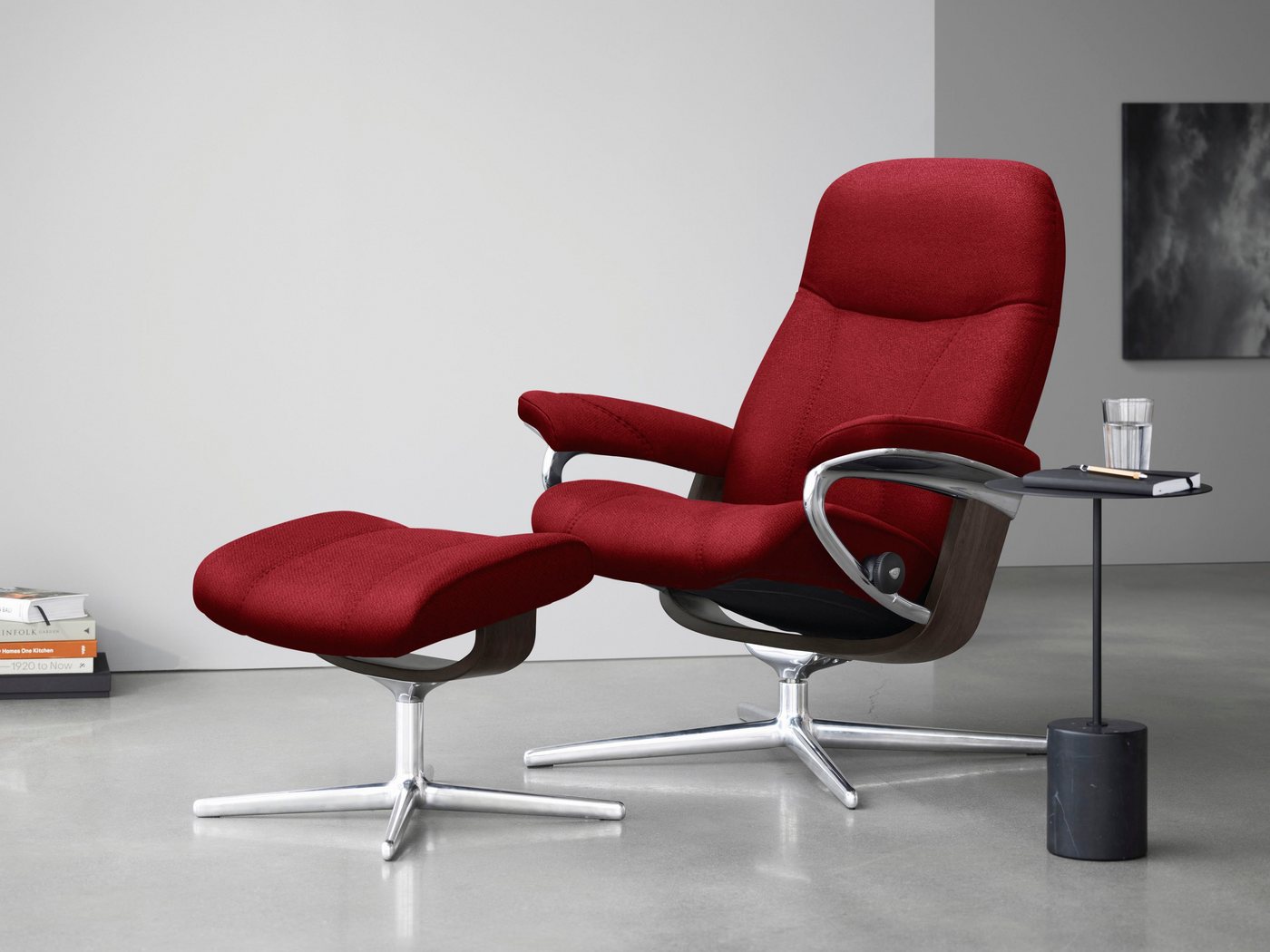 Stressless® Relaxsessel Consul, mit Cross Base, Größe S, M & L, Holzakzent Wenge von Stressless®