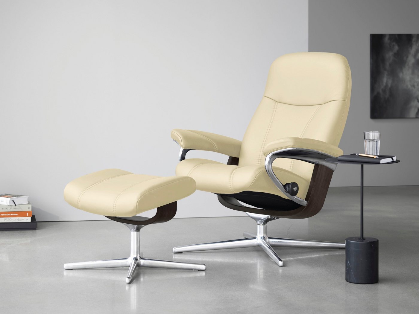 Stressless® Relaxsessel Consul, mit Cross Base, Größe S, M & L, Holzakzent Wenge von Stressless®