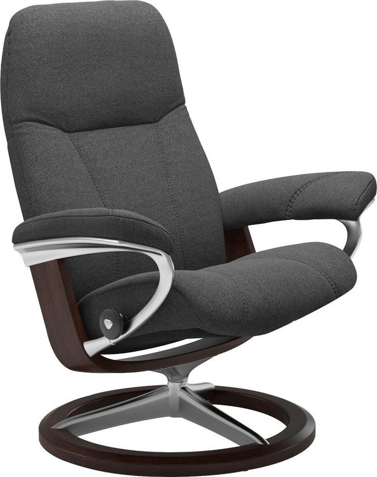 Stressless® Relaxsessel Consul, mit Signature Base, Größe S, Gestell Braun von Stressless®