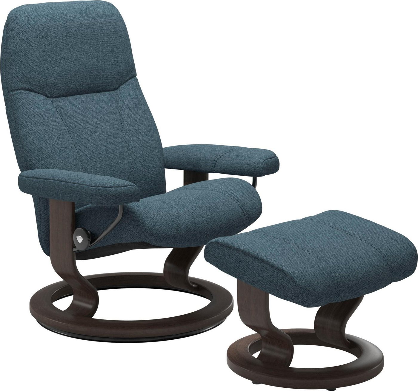 Stressless® Relaxsessel Consul (Set, Relaxsessel mit Hocker), mit Hocker, mit Classic Base, Größe L, Gestell Wenge von Stressless®