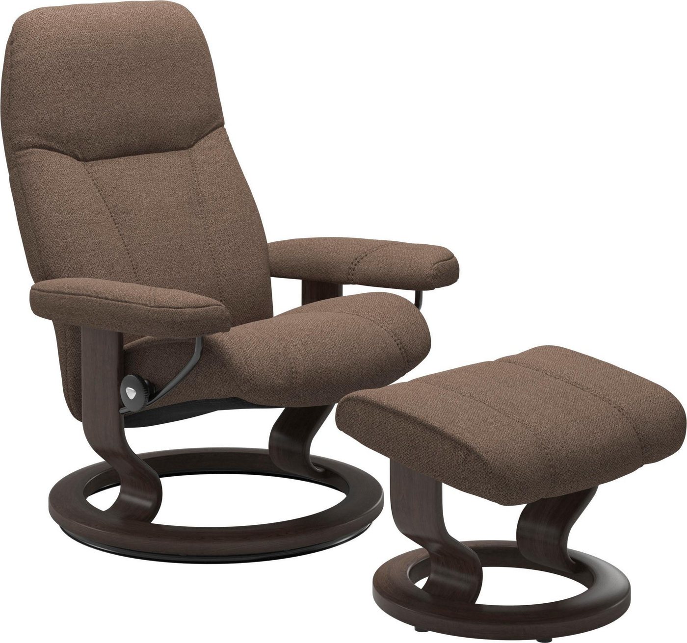 Stressless® Relaxsessel Consul (Set, Relaxsessel mit Hocker), mit Hocker, mit Classic Base, Größe S, Gestell Wenge von Stressless®