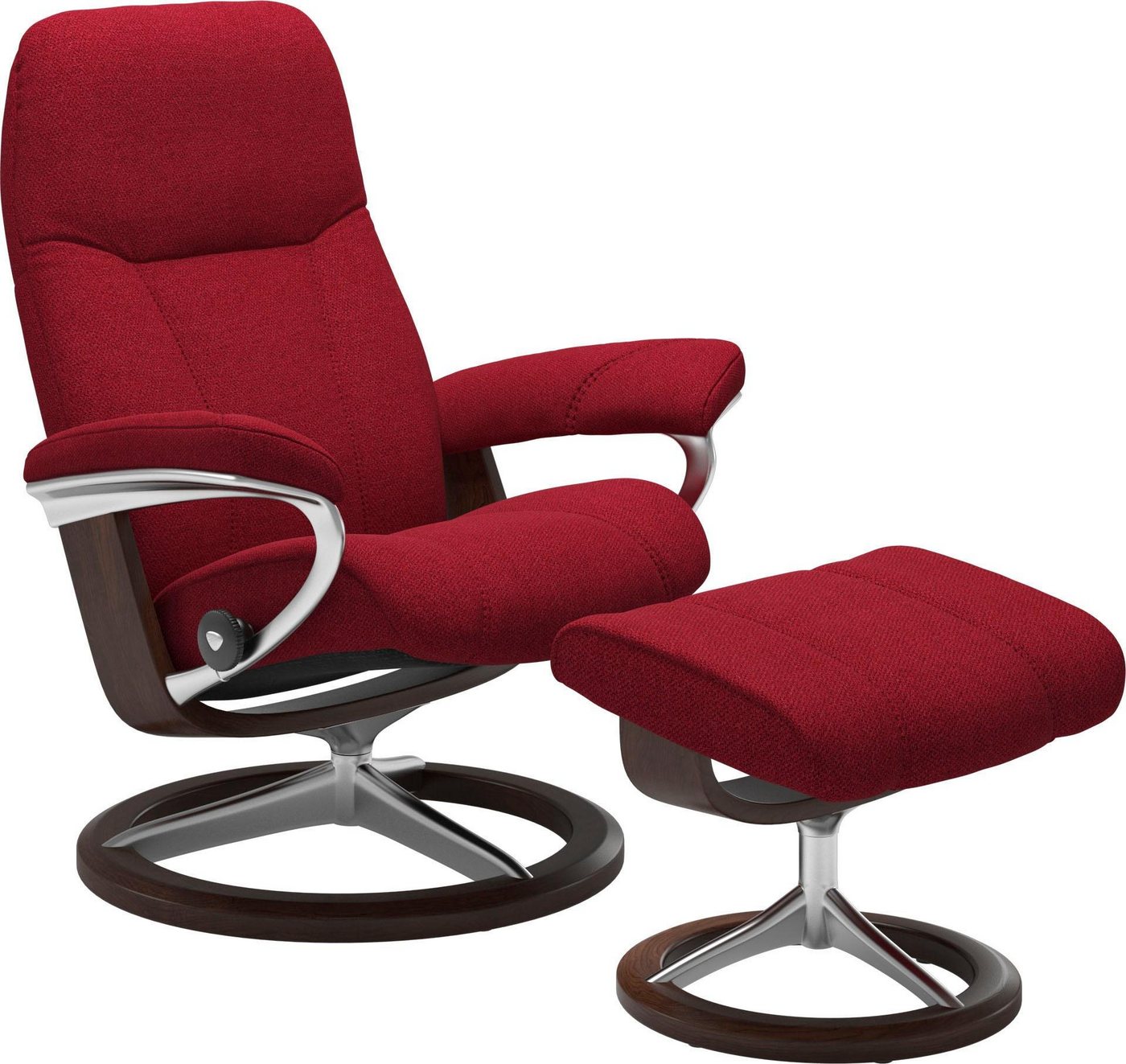 Stressless® Relaxsessel Consul (Set, Relaxsessel mit Hocker), mit Hocker, mit Signature Base, Größe S, Gestell Eiche von Stressless®