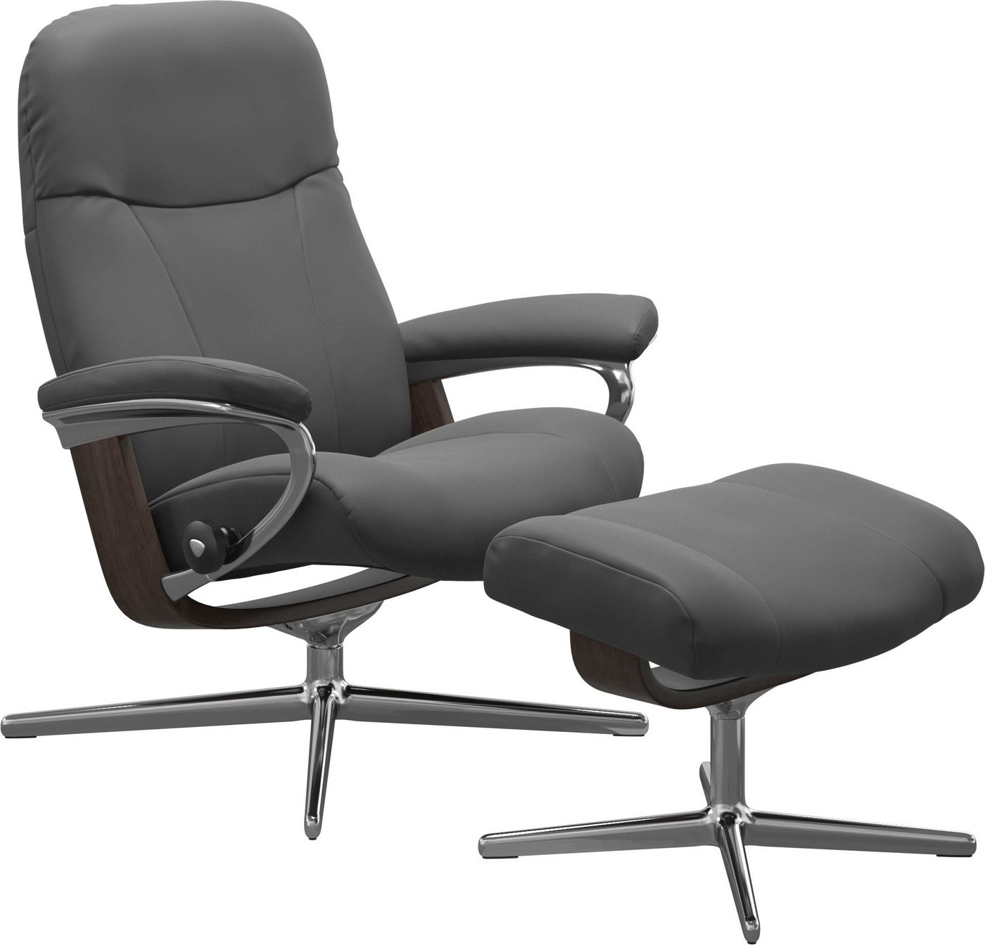 Stressless® Relaxsessel Garda, mit Cross Base, Größe M & L, Holzakzent Wenge von Stressless®