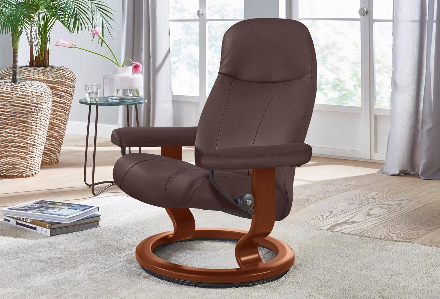 Stressless® Relaxsessel Garda, mit Classic Base, Größe L, Gestell Braun von Stressless®